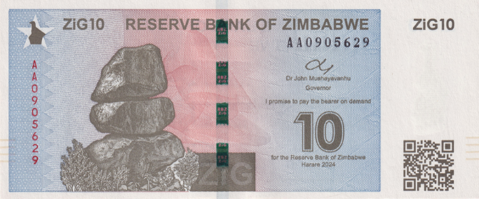 (874) ** PNew (PN110) Zimbabwe - 10 ZIG (2024)